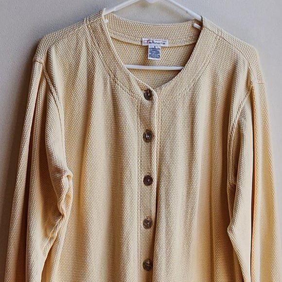Talbots Yellow Button Down Cardigan Size Small - Picture 6 of 14